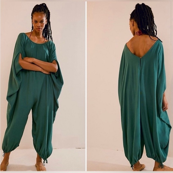 Free People Oversized Linen- Blend One-Piece Milo Jumpsuit - Picture 10 of 11